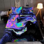 aurora hippie bedding set abtract art hologram space galaxy stars bedding cover with 2 pillowcases 100 polyester 0