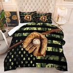 baseball bedding set american flag camo bed set baseball player gift bedding cover with 2 pillowcases 100 polyester 0