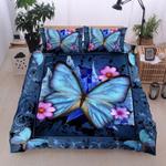 beautiful butterfly bedding set butterfly floral bed set bedroom decoration gift for butterfly lover bedding cover with 2 pillowcases 100 polyester 0