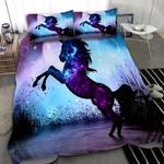beautiful legendary creatures unicorn bedding set dreamy style galax bedding cover with 2 pillowcases 100 polyester 0