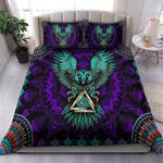 beautiful mandala owl bedding set mandala green owls lovers gift bedding cover with 2 pillowcases 100 polyester 0