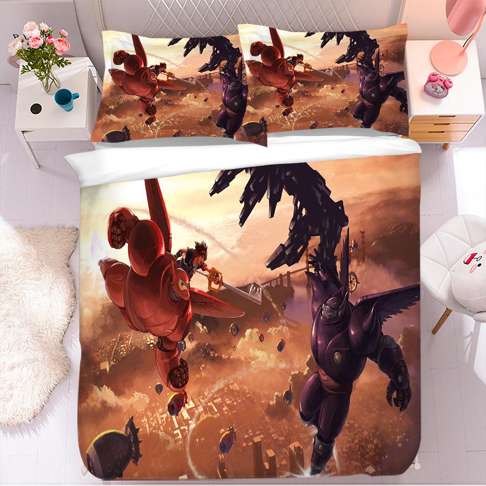 Big Hero 6 Baymax #9 Duvet Cover Quilt Cover Pillowcase Bedding Set Bed Home Bedroom Decor big hero 6 baymax 9 duvet cover quilt cover pillowcase bedding set bed linen home bedroom decor 0