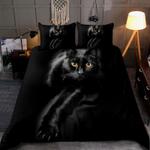 black cat hello darkness my old friend bedding set love cats kitten bedding cover with 2 pillowcases 100 polyester 0