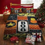 boo halloween bedding set pump and spider bat flying lovers gift bedding cover with 2 pillowcases 100 polyester 0