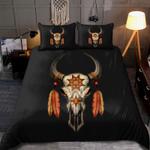 cabezas de toro bedding set skull bison native bull head hunter gift bedding cover with 2 pillowcases 100 polyester 0