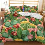 cactus bedding set succulent plant bedding cover bedroom decoration succulent plant lovers gift idea bedding cover with 2 pillowcases 100 polyester 0