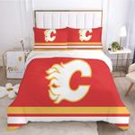 calgary flames hockey league 3d printed duvet cover quilt cover pillowcase bedding set bed linen home decor 0