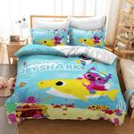 cartoon baby shark bedding set kids quilt duvet covers bed sheets sets 0