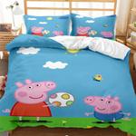 cartoon peppa pig cosplay bedding set quilt duvet covers kids bed sets 0