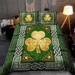 celtic shamrock symbol bedding set st patricks day proud irish lucky bedding cover with 2 pillowcases 100 polyester 0