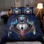 celtic wolf native american dreamcatcher bedding set tribal spirit bedding cover with 2 pillowcases 100 polyester 0