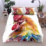 chicken painting art bedding cover pillow covers chicken rooster bedding set daddy mommy gift idea bedding cover with 2 pillowcases 100 polyester 0