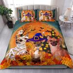 chihuahua love halloween bedding set trick or treat chihuahuas dog mummy bedding cover with 2 pillowcases 100 polyester 0