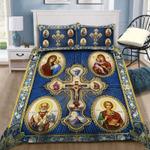 christian jesus cross bedding set the guardian angels bedding set gift for christian bedding cover with 2 pillowcases 100 polyester 0