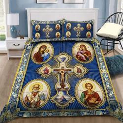 Christian Jesus Cross Bedding Set The Guardian Angels Bedding Set Gift For Christian