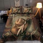 cowboy hat vintage painting bedding set wild west texas cowboys culture bedding cover with 2 pillowcases 100 polyester 0