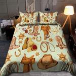 cowboy tools tope boots hat captain badge bedding set love cowboys bedding cover with 2 pillowcases 100 polyester 0