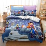 crash bandicoot 3 warped 10 duvet cover quilt cover pillowcase bedding set bed linen home bedroom decor 0