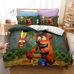 crash bandicoot 3 warped 11 duvet cover quilt cover pillowcase bedding set bed linen home bedroom decor 0