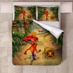 crash bandicoot 3 warped 6 duvet cover quilt cover pillowcase bedding set bed linen home bedroom decor 0