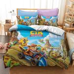 crash bandicoot 3 warped 9 duvet cover quilt cover pillowcase bedding set bed linen home bedroom decor 0
