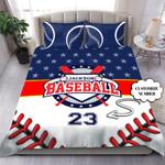 custom name basketball love custom bedding set baseball lovers bedding cover with 2 pillowcases 100 polyester 0