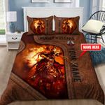 custom name winged hussars bedding set warrior riding fight horse bedding cover with 2 pillowcases 100 polyester 0