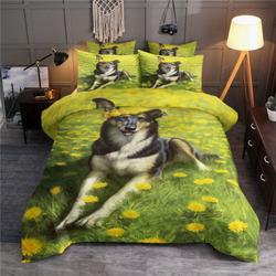 Cute Dog Bedding Set Happy International Dog Day Bed Set Dog Fans Gift Family Members Gift Idea