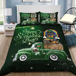 Dachshund Dog Irish St Patrick's Day Bedding Set Your Lucky Day Drink Beer