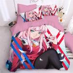 darling in the franxx hiro zero two ichigo 13 duvet cover quilt cover pillowcase bedding set bed linen home decor 0