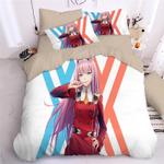 darling in the franxx hiro zero two ichigo 18 duvet cover quilt cover pillowcase bedding set bed linen home decor 0