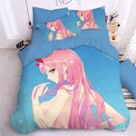 darling in the franxx hiro zero two ichigo 5 duvet cover quilt cover pillowcase bedding set bed linen home decor 0