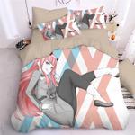 darling in the franxx hiro zero two ichigo 7 duvet cover quilt cover pillowcase bedding set bed linen home decor 0
