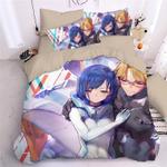 darling in the franxx hiro zero two ichigo 8 duvet cover quilt cover pillowcase bedding set bed linen home decor 0