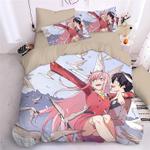 darling in the franxx hiro zero two ichigo 9 duvet cover quilt cover pillowcase bedding set bed linen home decor 0