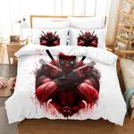 deadpool cosplay bedding set comforter duvet cover bed sheets 0