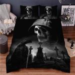 death night skull bedding set halloween night bedding set halloween gift bedding cover with 2 pillowcases 100 polyester 0