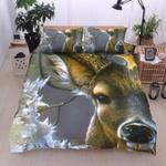 deer bedding set wild deer bedding cover bedroom decoration gift for deer lovers animal bed set bedding cover with 2 pillowcases 100 polyester 0