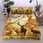 deer forest bedding set hunting deer bedding cover pillow covers deer lovers gift parents gift idea bedding cover with 2 pillowcases 100 polyester 0