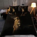 deer portrait bedding set deer hunting bedding set deer hunter duvet cover hunting lover gift bedding cover with 2 pillowcases 100 polyester 0