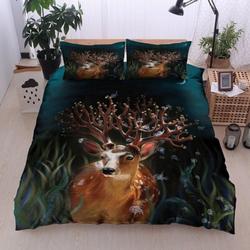 Deer Wild Animal Bedding Set Love Deer Pillow Covers Gift For Deer Lovers Gift For Friends