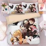 demon slayer kimetsu no yaiba kochou shinobu 34 duvet cover quilt cover pillowcase bedding set bed linen 0