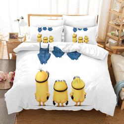 Despicable Me Minions #32 Duvet Cover Quilt Cover Pillowcase Bedding Set Bed Home Decor