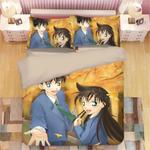 detective conan case closed edogawa kona 9 duvet cover quilt cover pillowcase bedding set bed linen home decor 0