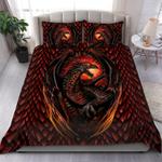 dragon fire mythology bedding set dragons skin fin print legend monster bedding cover with 2 pillowcases 100 polyester 0
