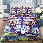 dragonfly bedding set lotus lovers dragonflies lovers gift idea bedding cover with 2 pillowcases 100 polyester 0