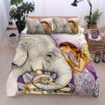 elephant spirit bedding set elephant and angel bedding cover bedroom decor elephant lovers gift bedding cover with 2 pillowcases 100 polyester 0