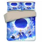 fate stay night fgo saber 10 duvet cover quilt cover pillowcase bedding set bed linen home decor 0
