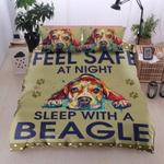 feel safe at night sleep with a beagle bedding set beagle dog bedding cover bedroom decoration bedding cover with 2 pillowcases 100 polyester 0