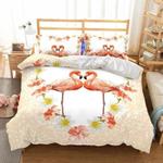 flamingo couple happy valentines day bedding set love flamingo bed set girlfriend boyfriend gift bedding cover with 2 pillowcases 100 polyester 0